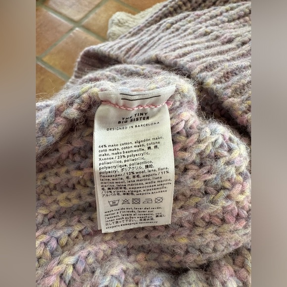 Tinycottons Tiny Big Sister multicolor mockneck sweater - Picture 5 of 5